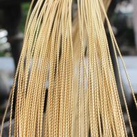 Brass Wire, golden, 0.80mm, Sold By m