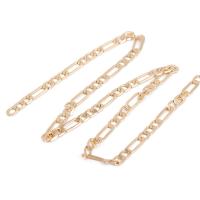 Brass Figaro Chain plated golden Sold By m