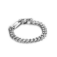 Titanium Steel Bracelet & Bangle, polished, different length for choice & for man, original color, 8.70mm, Sold By PC