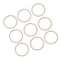 Brass Linking Ring Donut golden 18mm Approx Sold By Bag