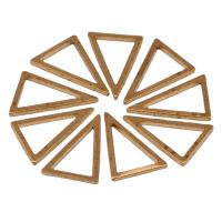Sárgaréz Összekapcsolása Ring, Háromszög, aranysárga, 16.20x9.50x1mm, Kb 100PC-k/Bag, Által értékesített Bag