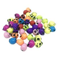 Acrylic Jewelry Beads, Skull, different size for choice & enamel, more colors for choice, Approx 500G/Bag, Sold By Bag
