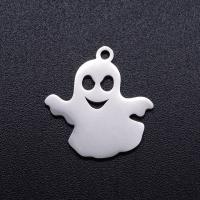 Titanium Steel Pendants, Ghost, plated, fashion jewelry, more colors for choice, 18x17mm, 10PCs/Bag, Sold By Bag
