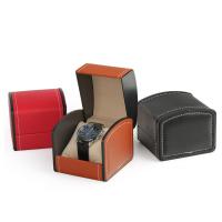 Watch Jewelry Box, PU Leather, portable & dustproof, more colors for choice, 90x100x80mm, Sold By PC