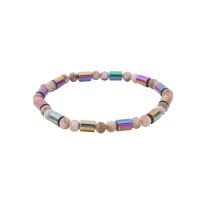 Hematite Anklet, with Seedbead, Unisex, mixed colors, Length:Approx 20 cm, Sold By PC