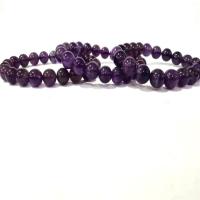 Amethyst Bracelet, Unisex, purple, Length:21 cm, Sold By PC
