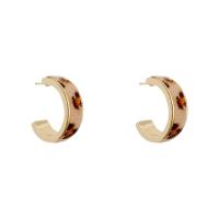 Tibetan Style Stud Earring, with Velveteen, high quality plated, fashion jewelry & for woman, golden, 24x7mm, Sold By Pair