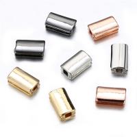Brass Jewelry Beads, plated, fashion jewelry & DIY, more colors for choice, 6x10mm, Sold By PC