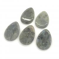 Gemstone Pendants Jewelry, polished, DIY & different materials for choice, 35x45x7mm, Sold By PC