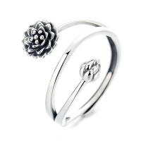 925 Sterling Silver Open Finger Ring, Adjustable & different styles for choice & for woman, original color, Sold By PC