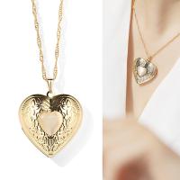 Fashion Locket Necklace, Tibetan Style, with Cats Eye, with 1.97inch extender chain, Heart, plated, with photo locket & for woman, more colors for choice, nickel, lead & cadmium free, 27x27mm, Length:Approx 15.75 Inch, Sold By PC