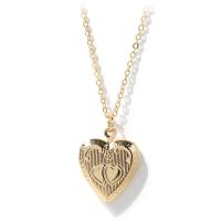 Fashion Locket Necklace, Brass, with 1.97inch extender chain, Heart, plated, with photo locket & for woman, more colors for choice, nickel, lead & cadmium free, 18x17mm, Length:Approx 15.75 Inch, Sold By PC