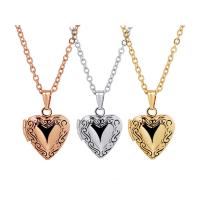 Fashion Locket Necklace, Tibetan Style, with 1.97inch extender chain, Heart, plated, with photo locket & for woman, more colors for choice, nickel, lead & cadmium free, 12x13mm, Length:Approx 15.75 Inch, Sold By PC