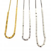 Titanium Steel Necklace, polished, Unisex, more colors for choice, Length:47 cm, Sold By PC