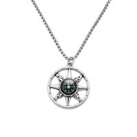 Титановые стали ожерелье, титан, с цинковый сплав, Другое покрытие, Мужская, серебряный, длина:70 см, продается PC