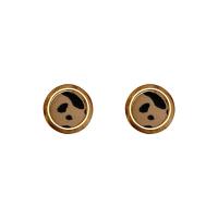 Resin Earring Zinc Alloy with Cloth & Resin fashion jewelry & for woman & with rhinestone Sold By Pair