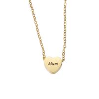 Edelstahl Schmuck Halskette, mit Verlängerungskettchen von 1.97, Herz, plattiert, Modeschmuck, keine, 7.50x8mm, Länge:45 cm, 5PCs/Tasche, verkauft von Tasche