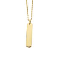 Edelstahl Schmuck Halskette, plattiert, Modeschmuck, keine, frei von Nickel, Blei & Kadmium, 37.70x8mm, Länge:50 cm, 5PCs/Tasche, verkauft von Tasche
