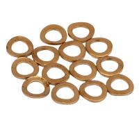 Brass Linking Ring Donut golden Approx Sold By Bag