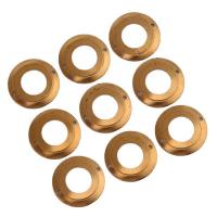 Mässing smycken Connector, Donut, 1/1 slinga, gyllene, 20x0.60mm, Ca 100PC/Bag, Säljs av Bag