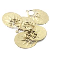 Brass Jewelry Pendants, hollow, original color, 26.40x35.40x0.60mm, Approx 100PCs/Bag, Sold By Bag