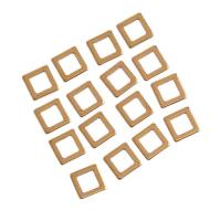 Brass Linking Ring, Square, golden, 6.50x0.80mm, Approx 100PCs/Bag, Sold By Bag