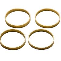 Brass Linking Ring Donut golden Approx Sold By Bag