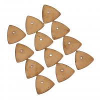 Латунные ювелирные кулоны, Латунь, Треугольник, Золотой, 17.50x0.60mm, Приблизительно 100ПК/сумка, продается сумка