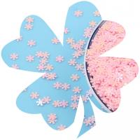 Plastic Sequin, PVC Plastic, Snowflake, DIY, more colors for choice, 5mm, 500G/Bag, Sold By Bag
