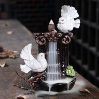 Backflow Incense Burner, Porcelain, handmade, for home and office & durable, 135x90x180mm, Sold By PC