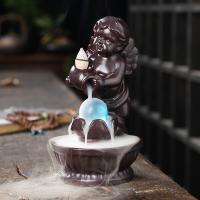 Backflow Incense Burner, Porcelain, handmade, for home and office & durable, 100x126x169mm, Sold By PC