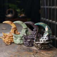 Backflow Incense Burner, Porcelain, handmade, for home and office & durable & multifunctional, more colors for choice, 105x83x126mm, Sold By PC