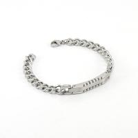 Titanium Steel Bracelet & Bangle plated Unisex 8*42mm 8mm Length Approx 7.87 Inch Sold By PC
