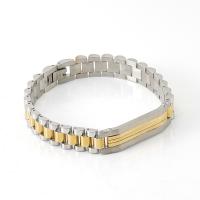 Bijoux bracelet en acier inoxydable, Placage, pour homme, plus de couleurs à choisir, 215x12x4mm, Vendu par PC