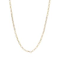 Mässing Chain Necklace, plated, för kvinna, fler färger för val, Längd 45 cm, Säljs av PC