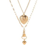 Zinc Alloy Jewelry Necklace plated for woman golden Length Approx 50 cm Sold By PC