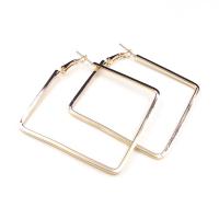 Zinc Alloy Hoop Earring plated for woman 50mm Sold By Pair