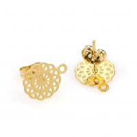 Stainless Steel Earring Drop Component, plated, DIY, more colors for choice, 13x10.50mm, 10PCs/Bag, Sold By Bag