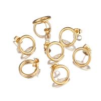 Stainless Steel Stud Earrings plated fashion jewelry & for woman Sold By Bag