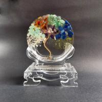 Rich Tree Decoration Resin with Gemstone tree of life design Sold By PC