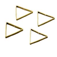 Brass Jewelry Pendants, Triangle, hollow, golden, 20x2.50x0.80mm, Approx 100PCs/Bag, Sold By Bag