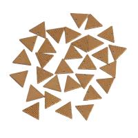 Pingentes Jóias de bronze, cobre, Triângulo, dourado, 7.50x0.50mm, Aprox 100PCs/Bag, vendido por Bag
