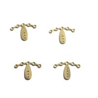 Brass Jewelry Pendants, multihole, golden, 23x16.30x1mm, Approx 50PCs/Bag, Sold By Bag
