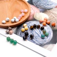 Bijoux Pendentifs en pierres gemmes, Pierre naturelle, Rond, différents matériaux pour le choix & unisexe, plus de couleurs à choisir, 11mm, Vendu par PC