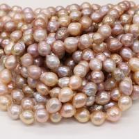 Perles nacres baroques de culture d'eau douce , perle d'eau douce cultivée, DIY, violet, 9-10mm, Vendu par 14.96 pouce brin