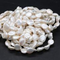 Barok ferskvandskulturperle Beads, Ferskvandsperle, du kan DIY, hvid, 12-13mm, Solgt Per 14.17 inch Strand