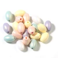 Perle acrylique, DIY & styles différents pour le choix, couleurs mélangées, 10x8.5mm,13.5x9mm, 500PC/sac, Vendu par sac