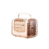 Multifunctional Jewelry Box ABS Plastic with Suede portable & dustproof Sold By PC