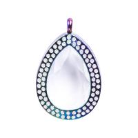 aleación de zinc collar, con diamantes de imitación, chapado, unisexo & con diamantes de imitación, color mixto, 40x30mm, longitud:60 cm, Vendido por UD