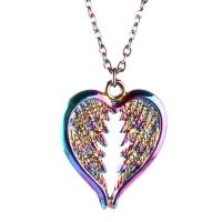 Wing Shaped Zinc Alloy Pendants plated mixed colors Sold By PC